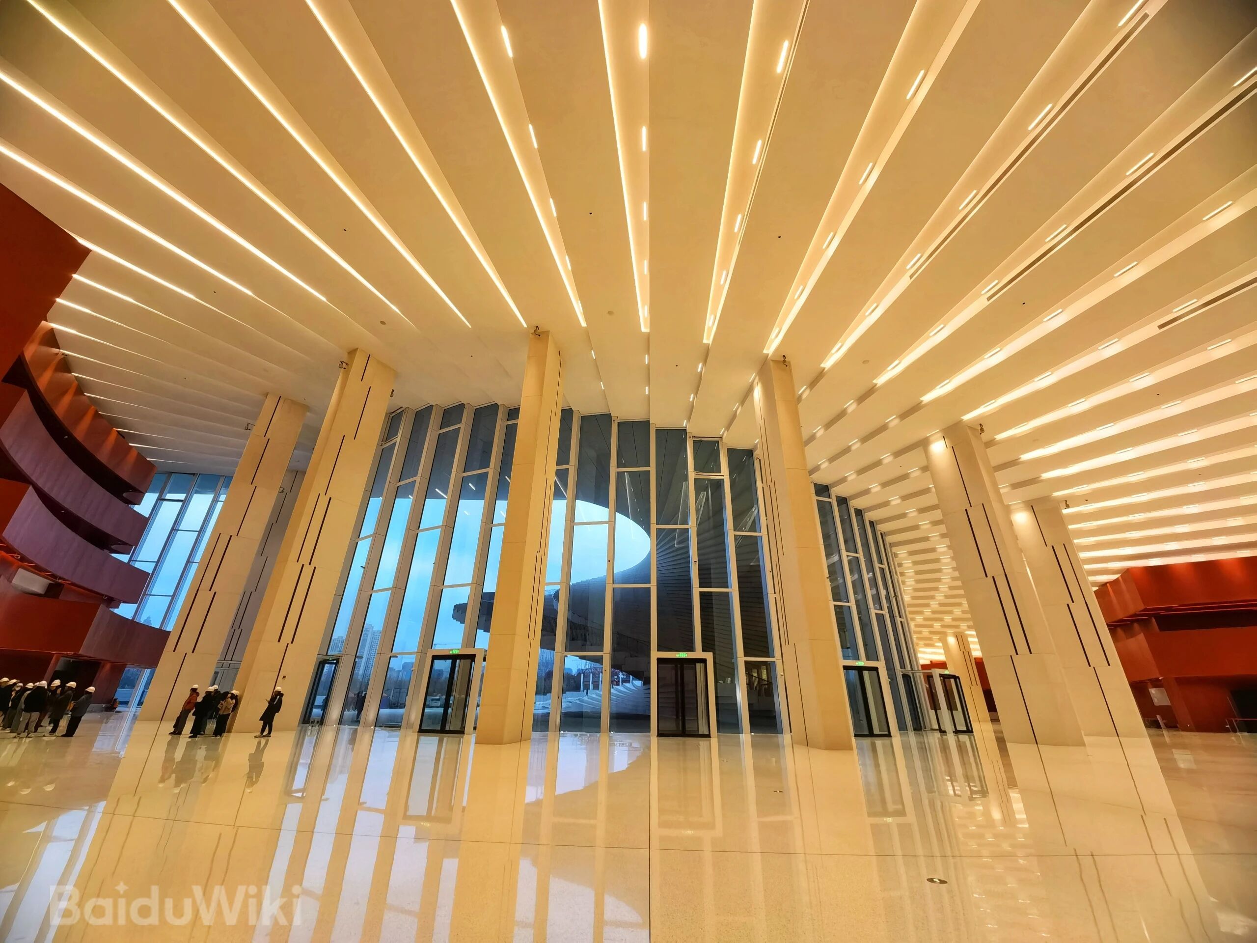 The sweeping white architecture of the Shanghai Grand Opera House