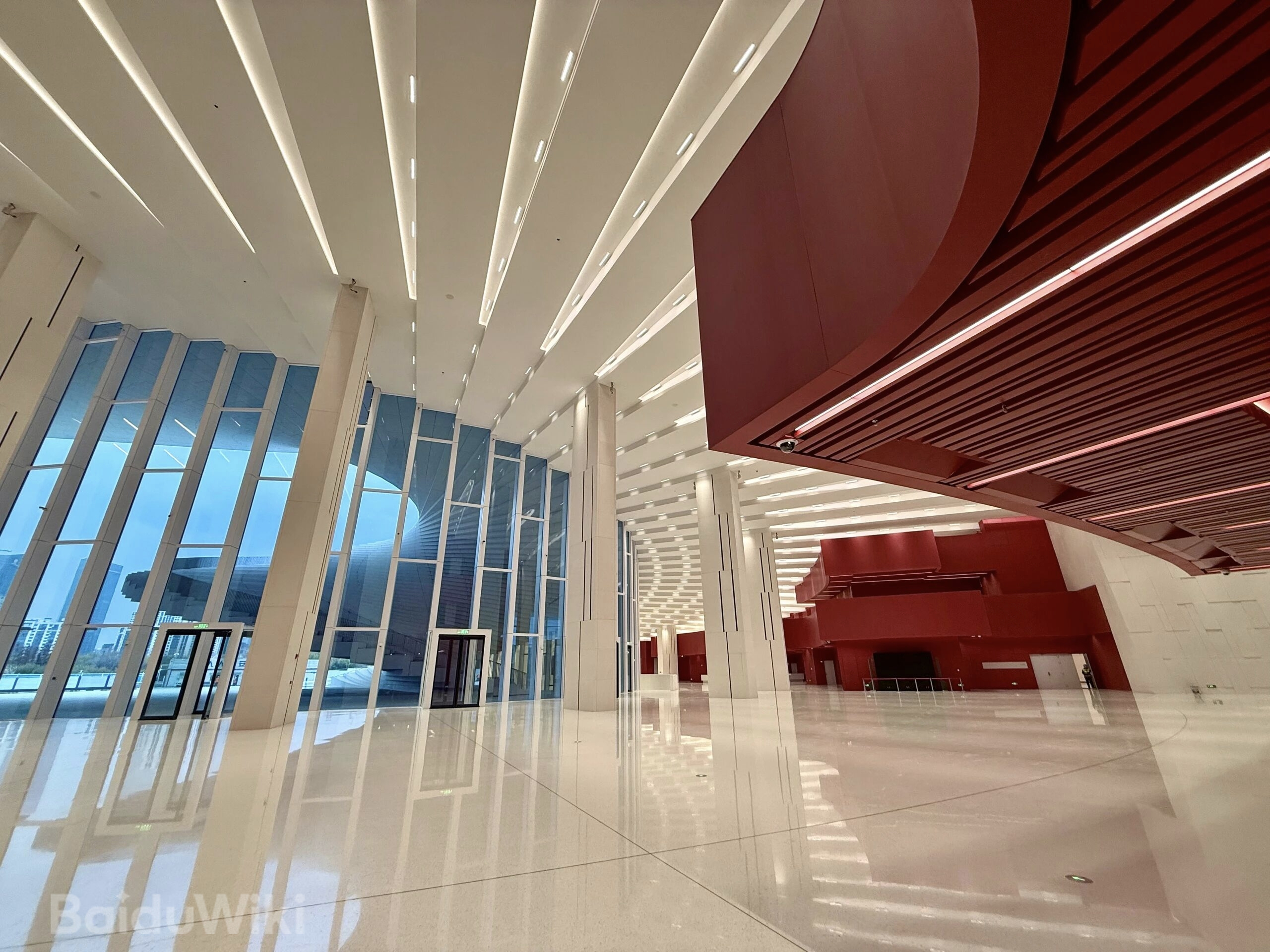 The grand foyer of the Shanghai Grand Opera House