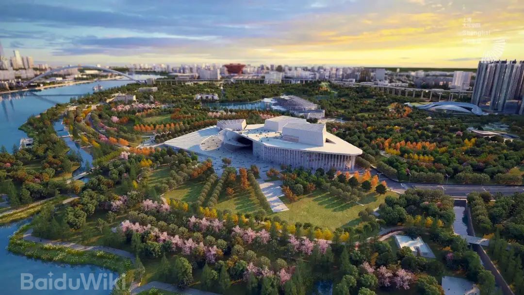 Wide view of the Shanghai Grand Opera House